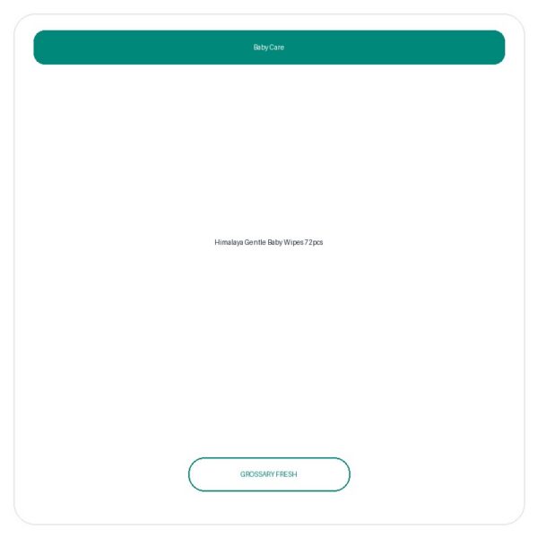 Himalaya Gentle Baby Wipes 72pcs